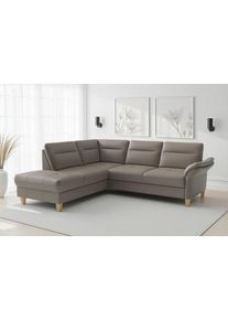 Sit & More Ecksofa SIT & MORE "Pamela", grau (delphine), B:218cm H:90cm T:212cm, Sofas, Ecksofa