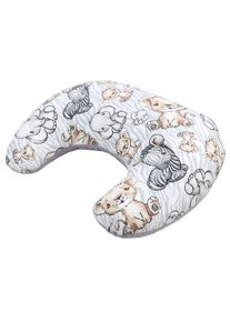Stillkissen TUPTAM "Stillkissen Baby Stillkissen Klein mit Baumwoll-Bezug", Baby, braun (safari, grau), Obermaterial: 100% Baumwolle CO., Funktionskissen Stillkissen