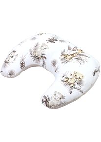 Stillkissen TUPTAM "Stillkissen Baby Stillkissen Klein mit Baumwoll-Bezug", Baby, braun (beige l&ouml;we bl&auml;tter, beige), Obermaterial: 100% Baumwolle CO., Funktionskissen Stillkissen
