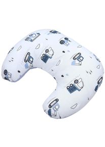 Stillkissen TUPTAM "Stillkissen Baby Stillkissen Klein mit Baumwoll-Bezug", Baby, blau (baufahrzeuge, bagger, blau, grau), Obermaterial: 100% Baumwolle CO., Funktionskissen Stillkissen
