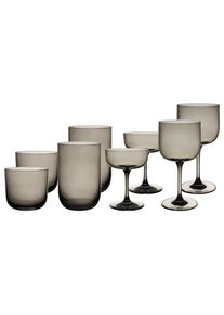 Gl&auml;ser-Set "Komplett-Gl&auml;ser-Set Like Glass 8er Set", smoke, 2cm, 0ml, 8, LIKE. BY VILLEROY & BOCH, Trinkgef&auml;&szlig;e, Gl&auml;ser-Set, Handw&auml;sche wird empfohlen