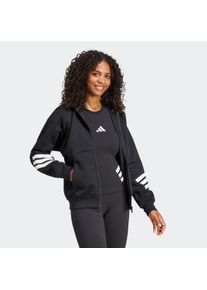 Kapuzensweatshirt adidas Sportswear "FUTURE ICONS 3-STREIFEN", Damen, Gr. XS, schwarz, Obermaterial: 67% Polyester, 33% Baumwolle, normal, Rundhals, angesetztes B&uuml;ndchen, Sweatshirts Kapuzensweatshirt
