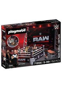 Konstruktions-Spielset Playmobil "WWE RAW Ring Collectors Set (71956), WWE", bunt, Spielbausteine, Kinder, Kunststoff, Konstruktions-Spielset, Made in Europe