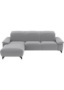 Ecksofa Musterring "MR370", light, grau, B:280cm H:83cm T:180cm, 100% Polyester, Sofas, Ecksofa, Farbe, Material, Sitzkomfort und Funktion w&auml;hlbar, Ma&szlig;e 280 x 180 cm