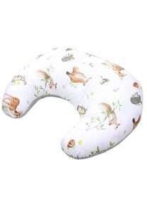 Stillkissen TUPTAM "Stillkissen Baby Stillkissen Klein mit Baumwoll-Bezug", Baby, beige (waldtiere, igel, reh, fuchs, kaninchen, beige), Obermaterial: 100% Baumwolle CO., Funktionskissen Stillkissen