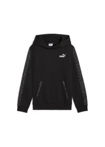 Kapuzensweatshirt Puma "ESS GRAPHIC ANIMAL HOODIE FL G", M&auml;dchen, Gr. 164, schwarz (Puma schwarz), Fleece, Obermaterial: 68% Baumwolle, 32% Polyester, regular fit normal, angesetztes B&uuml;ndchen, Sweatshirts Kapuzensweatshirt, mit K&auml;ngurutasche, mit Kapuze, Regular Fit, pflegeleicht
