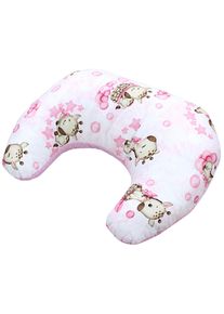 Stillkissen TUPTAM "Stillkissen Baby Stillkissen Klein mit Baumwoll-Bezug", Baby, rosa (giraffe, punkte, rosa), Obermaterial: 100% Baumwolle CO., Funktionskissen Stillkissen