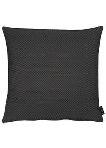 Dekokissen Apelt "Miles", schwarz (schwarz, wei&szlig;), B/L: 45cm x 45cm, 1 Stk., Obermaterial: 100% Polyester. F&uuml;llung: 100% Polyester, Dekokissen_Sitzkissen_Kissenh&uuml;llen, Dekokissen