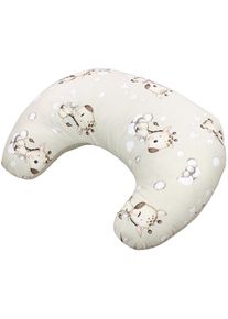 Stillkissen TUPTAM "Stillkissen Baby Stillkissen Klein mit Baumwoll-Bezug", Baby, braun (giraffe beige punkte), Obermaterial: 100% Baumwolle CO., Funktionskissen Stillkissen