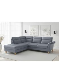 Sit & More Ecksofa SIT & MORE "Pamela", grau (graublau), B:218cm H:90cm T:212cm, Sofas, Ecksofa
