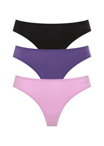 Brasilslip LSCN BY LASCANA, Damen, Gr. 48/50, schwarz (blau, violet, lila), Microfaser, Obermaterial: 77% Polyamid, 23% Elasthan, unifarben, k&ouml;rpernah, Unterhosen Brasilslip, aus weicher und hoch elastischer Microfaser