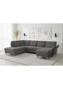 Sit & More Wohnlandschaft SIT & MORE "Pamela", anthrazit, B:292cm H:90cm T:212cm, 100% Polyester, Sofas, Wohnlandschaft