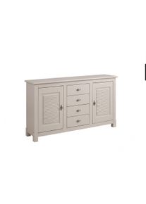 Sideboard OTTO HOME "Rauna", kaschmir, bei, B:150cm H:84cm T:37cm, Massivholz, Sideboards, Sideboard, Kommode, FSC-zertifiziertes Massivholz, Breite 150 cm