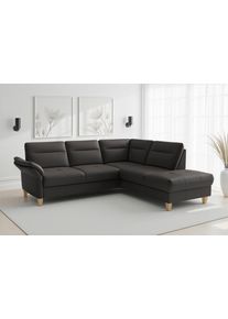 Sit & More Ecksofa SIT & MORE "Pamela", grau (schwarz), B:218cm H:90cm T:212cm, Sofas, Ecksofa