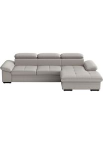 Sit & More Ecksofa SIT & MORE "Viola", light grau, B:260cm H:73cm T:174cm, Sofas, Ecksofa, optional mit Bettfunktion