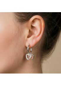 Holzkern Orecchini Donna argento e quarzo rosa