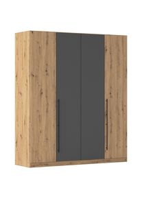 M&Ouml;BELIX M&ouml;belix , Grau, Eiche Artisan , Holzwerkstoff , 4 F&auml;cher , 3 Schublade(n) Schubladen , 181x210x54 cm ,
