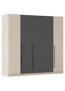 M&Ouml;BELIX M&ouml;belix , Grau, Champagner , Holzwerkstoff , 3 F&auml;cher , 226x210x54 cm ,