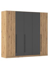 M&Ouml;BELIX M&ouml;belix , Grau, Eiche Artisan , Holzwerkstoff , 3 F&auml;cher , 226x210x54 cm ,