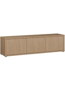 CARRYHOME Lowboard, Eichefarben, Kunststoff, 154.2x42.5x34.9 cm, Beim&ouml;bel erh&auml;ltlich, Wohnzimmer, TV M&ouml;bel, Lowboards