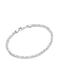Armband Smart Jewel "Armband K&ouml;nigskette massiv, Silber 925" Gr. 21, silber, Armb&auml;nder, Damen, 21, Silber 925 (Sterlingsilber), Armband