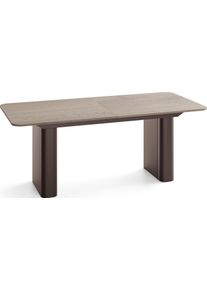 ESSTISCH Riven rechteckig ausziehbar verl&auml;ngerbar mit Butterfly-Auszug, Eiche Braun 200-296/90/76 cm