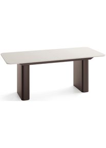 ESSTISCH Riven rechteckig ausziehbar verl&auml;ngerbar mit Butterfly-Auszug, Kaschmir 200-296/90/76 cm