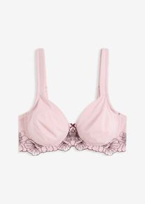 Minimizer-BH med diskret broderi - lila - storlek 85C - bonprix