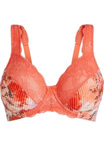 Minimizer-BH med vadderade axelband - orange - storlek 95D - bonprix