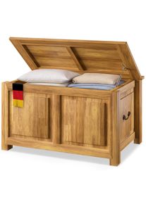 Deuba Holztruhe Akazienholz 85x44x48cm