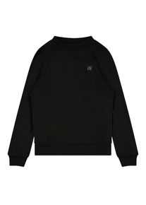 Calvin Klein Geborduurd Golf Sweatshirt met Logo voor Kinderen/Kinderen (Zwart/Zilver)