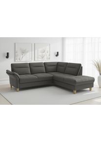 Sit & More Ecksofa SIT & MORE "Pamela", beige (anthrazit), B:218cm H:90cm T:212cm, 100% Polyester, Sofas, Ecksofa