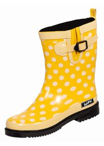 Gummistiefel Bockstiegel "Dorin", Damen, Gr. 41, gelb (gelb, multi), Obermaterial: 100% Naturkautschuk NaRubber., Schuhe Gummistiefel