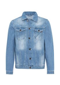 Cipo & Baxx Jeansjacke CIPO & BAXX "Cipo & Baxx Jacke CJ289", Herren, Gr. L, blau (lightblau), Obermaterial: 100% Baumwolle CO., regular fit, V-Ausschnitt, Jacken Jeansjacke, mit Knopfleiste