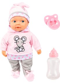 Babypuppe BAYER "Lisa Magic Eyes, 38 cm", rosa, Puppen, Baby, Babypuppe