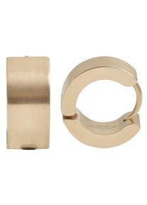 Adelia&acute;s Paar Creolen ADELIA&acute;S "Unisex Ohrringe &iquest; Klappcreole aus Edelstahl", gold, Ohrringe, Damen, Edelstahl, Paar Creolen