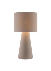 Tischleuchte "Lienne", beige (taupe), 1, &Oslash; 25cm H: 45cm, 1 Stk., LeGer Home by Lena Gercke, Leuchten, H&ouml;he 45 cm, &Oslash; 25 cm, E14, Textilschirm, Schnurzwischenschalter, Tischleuchte