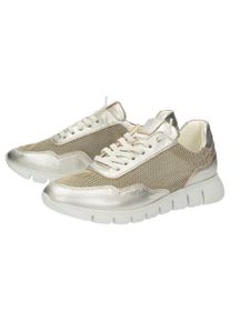 Sneaker Sioux "Mokrunner-D-017", Damen, Gr. 36 (UK 3 1/2), gold, Obermaterial: 80% Ziegenleder goatskin. 20% Textilmaterial TEXMAT. 100% Gummi rubber., Schuhe Sneaker