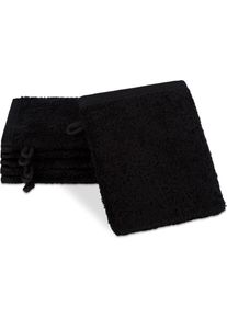 Waschhandschuh Ross "Vita 4004", schwarz, B:16cm L:22cm, Frottier, Handt&uuml;cher, Waschhandschuh
