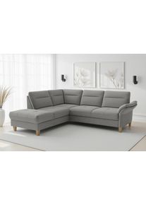 Sit & More Ecksofa SIT & MORE "Pamela", beige (stone), B:218cm H:90cm T:212cm, 100% Polyester, Sofas, Ecksofa