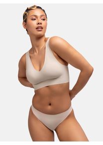 Bralette Dorina "Airlite", Damen, Gr. XL, N-Gr, beige, Obermaterial: 85% Polyamid, 15% Elasthan, unifarben, Basic, bequem, BHs Bralette, mit weicher Oberfl&auml;che, ohne B&uuml;gel, leicht Formgebung, elastisch