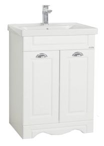Waschtisch Vcm "2-tlg. Waschplatz Waschtisch Casalo L Landhaus", wei&szlig;, B:61cm T:46cm, Waschtische, Waschtisch