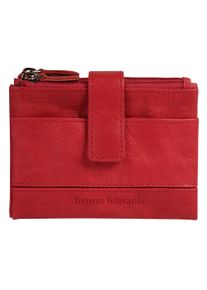Geldb&ouml;rse Bruno Banani, Damen, rot, Leder, leicht gl&auml;nzend, unifarben, Kleinlederwaren Geldb&ouml;rse, echt Leder