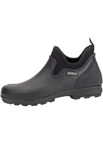 Gummistiefel Aigle "Lessfor Plus", Damen, Gr. 46, schwarz (noir), Obermaterial: 100% Gummi rubber., Schuhe Gummistiefel