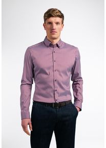 Langarmhemd Eterna "SUPER SLIM", Herren, Gr. 39, Normalgr&ouml;&szlig;en, rot, Twill, 4% Elasthan, 26% Polyamid, 70% Lyocell, schmal, Manschette, Hemden Langarmhemd, NON IRON (b&uuml;gelfrei)