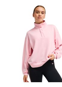 Sweatshirt Roxy "Rise & Vibe Sweet", Damen, Gr. XS, rose shadow, Obermaterial: 48% Viskose, 44% Polyester, 8% Elasthan., Sweatshirts Sweatshirt