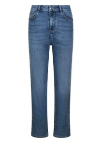 Stretch-Jeans GOLDNER "Gerade Hose CARLA in Hellblau", Damen, Gr. 38, N-Gr, blau (hellblau), Obermaterial: 70% Baumwolle CO. 26% Polyester PES. 4% Elasthan EL., gerade, Jeans Stretch-Jeans, Nieten