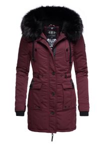 Wintermantel Navahoo "Wintermantel Luluna Prc", Damen, Gr. M, rot (weinrot), Obermaterial: 100% Polyester PES. Obermaterial: Futter: 100% Polyester PES. 100% Polyester PES., M&auml;ntel Wintermantel