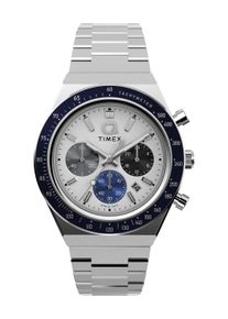 Chronograph Timex "DIVER INSPIRED", silberfarben, Armbanduhren, Damen, Chronograph, Quarzuhr, Armbanduhr, Damenuhr, Edelstahlarmband,Stoppfunktion,Datum