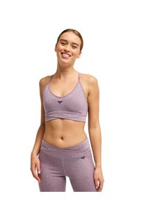 Sporttop Roxy "Rise & Vibe Crossed", Damen, Gr. XS, lila (schwarzberry wine), Obermaterial: 53% Polyester, 35% Nylon, 12% Elasthan., Tops Sporttop